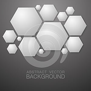 hexagon shape abstract background