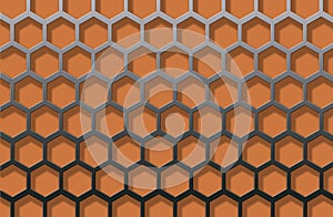 Hexagon shape pattern background