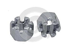 Hexagon slotted nuts