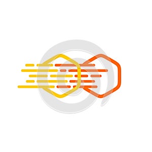 Hexagon Speed vector Logo Template Illustration Design. Vector EPS 10