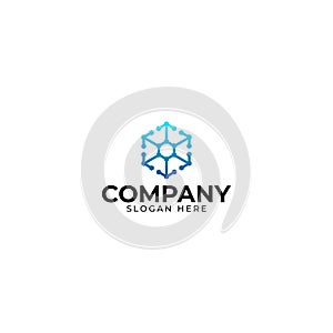 Hexagon Tech Modern Logo Design