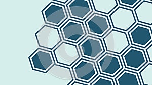 Hexagon tile pattern, geometric floor and surface design element vector design Generative AI