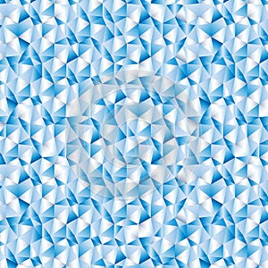 Vector. Blue geometric abstract mosaic style seamless pattern.