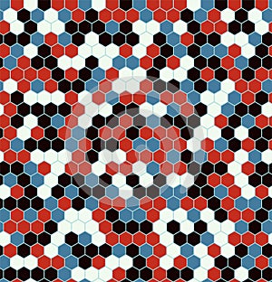 Hexagon Urban Camouflage seamless patterns