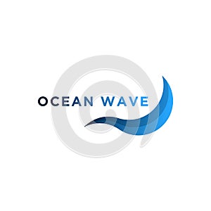 Hexagon Wave Logo concept. Creative Minimal design template