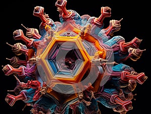 the hexagonal capsid symmetry of the Adenovirus