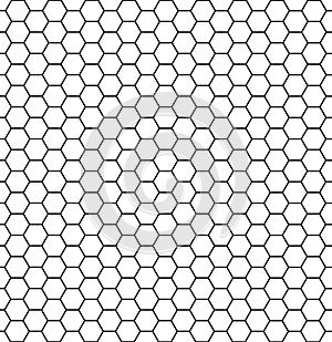 Hexagonal cell texture. Honey hexagon cells, honeyed comb grid grill texture and geometric hive honeycombs, mosaic or speaker