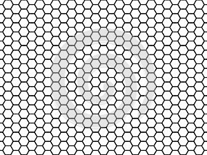 Šesťuholníkový bunka textúra. med bunky hrebeň mriežka textúra a voštiny tkanina bezšvový vzor vektor 