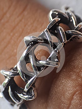 Hexagonal chain ring