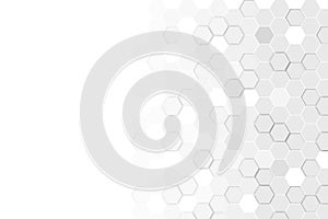 Hexagonal 3d abstract background
