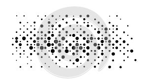 Hexagonal Dot Halftone: Abstract Geometric Pattern, vector design Generative AI