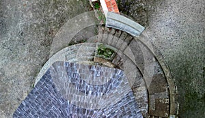 hexagonal gazebo for antique-style spa bands on a pedestal