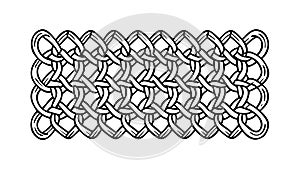 Hexagonal Grid Pattern: Geometric Structure Modern Background, vector design Generative AI