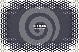 Hexagonal Halftone Texture Vector Frame Geometric Technology Abstract Background
