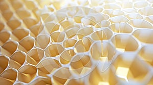 Hexagonal Harmony: Captivating Honeycomb Geometric Structure