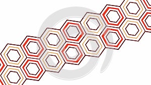 Hexagonal Honeycomb Pattern Background Element, vector design Generative AI