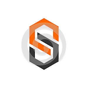 Hexagonal Infinity Letter S Logo Template Illustration Design. Vector EPS 10
