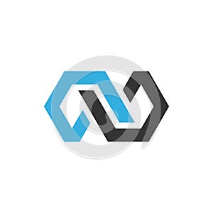 Hexagonal Infinity Logo Template Illustration Design. Vector EPS 10