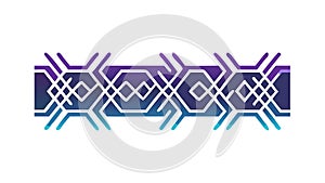 Hexagonal Interlock Pattern: Modern Tech Abstract Design, vector design Generative AI