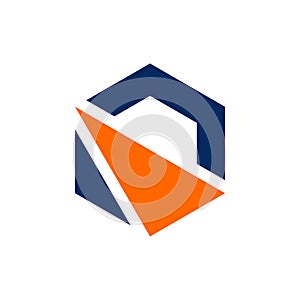 Hexagonal Logo Template Illustration Design. Vector EPS 10