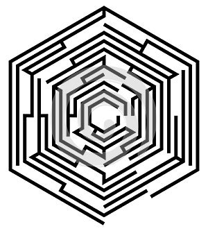 Hexagonal maze