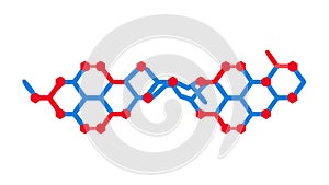 Hexagonal Molecular Structure for Science & Tech Concepts, vector design Generative AI