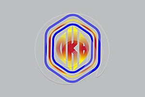 Hexagonal Monogram Logo