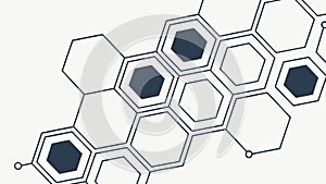 Hexagonal pattern, modern geometric design, vector design Generative AI