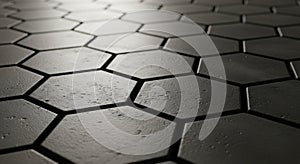 Hexagonal pattern texture seamless geometric abstract background surface design