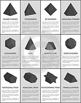 Hexagonal and Pentagonal Pentagrammic Black Prisms