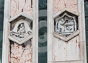 The hexagonal Reliefs on the Giottos Campanile