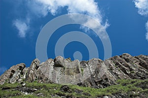 Hexagonal Rock Columns, Kildonan Cliffs, Eigg