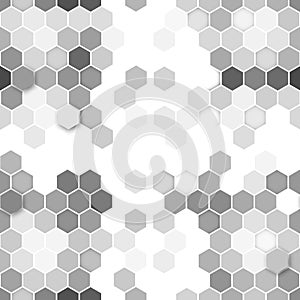 Hexagonal seamless pattern. Repeating geometric
