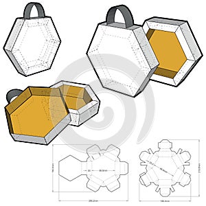 Hexagonal self asembly and Die-cut Pattern.