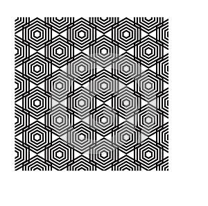 Hexagonal Style Pattern Design. Vector Illustration.