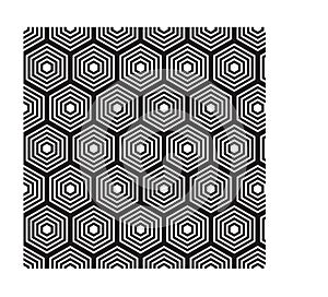 Hexagonal Style Pattern Design. Vector Illustration.