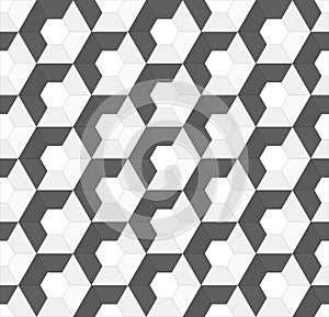 Hexagonal vector seamless background