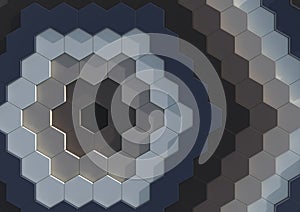 Hexagons background