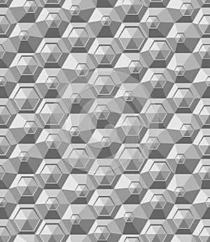 Hexagons texture. Seamless geometric pattern.