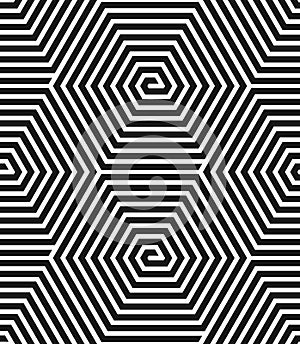 Hexagons texture. Seamless geometric pattern.