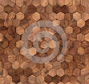 Hexagons wood wall seamless texture