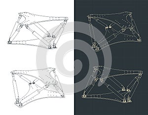 Hexapod isometric blueprints