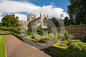 Hexham Abbey dominates the town photo