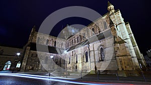 Hexham Abbey By Night