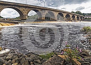 Hexham bridge and fish pass