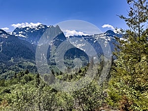 Heybrook ridge outlook in Index Washington state displaying Cascade mountains