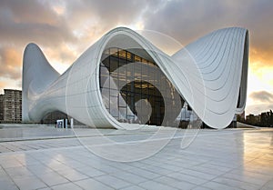 Heydar Aliyev Center in Baku. Azerbaijan