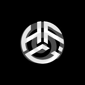 HFC letter logo design on white background. HFC creative initials letter logo concept. HFC letter design
