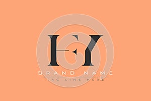 HFY abstract letter logo design