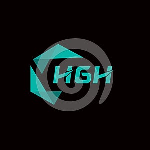 HGH creative minimalist letter logo. HGH unique vector initials alphabet letter logo design